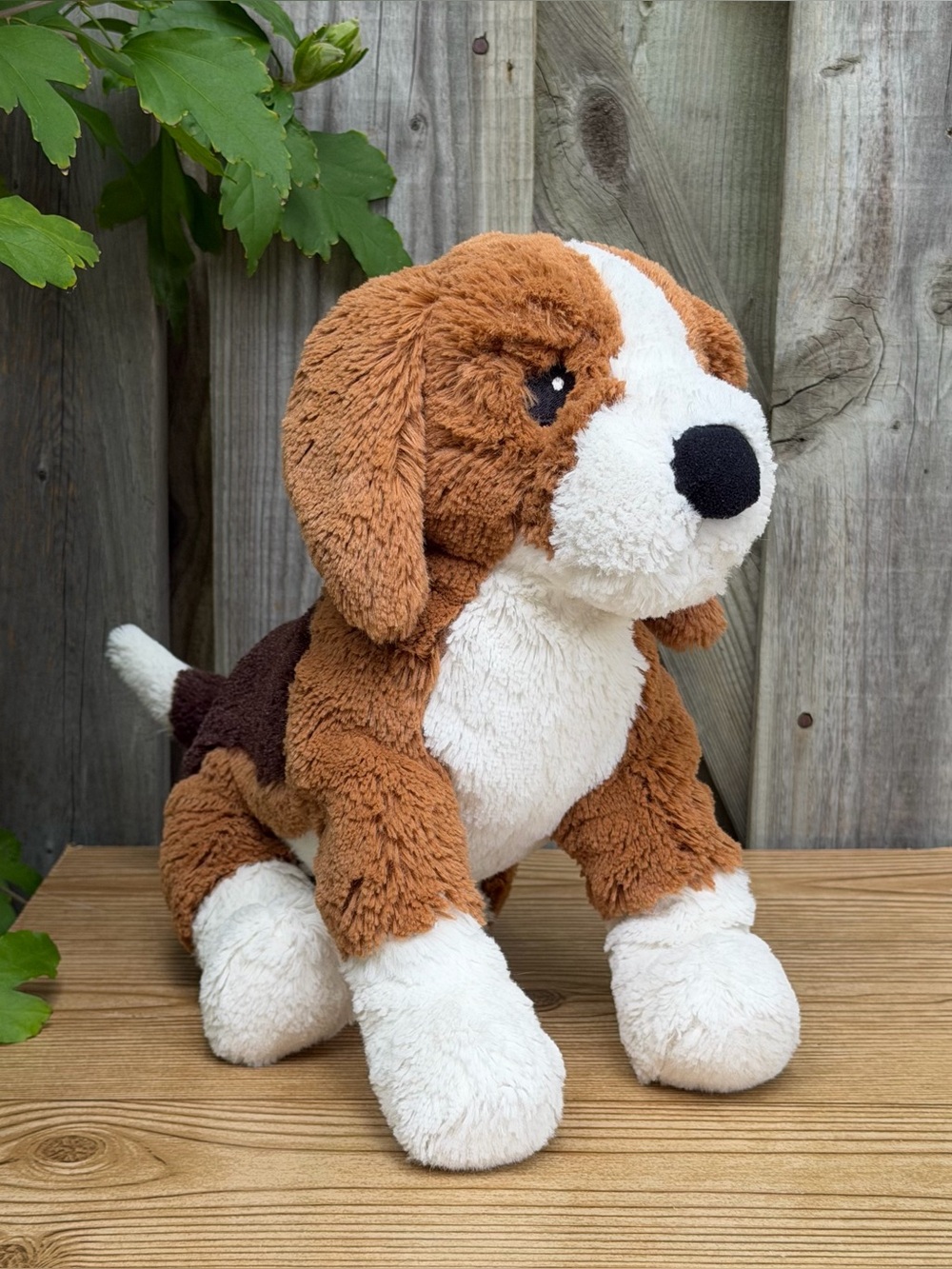 IKEA Gosig Vlap Beagle Dog Discontinued Plush Stuffed Animal Embroidered Eyes